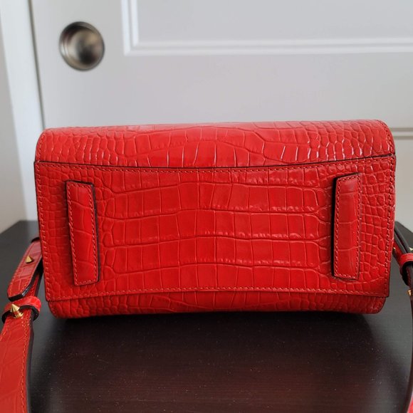 Givenchy Red Croc Mini Antigona Bag - Picture 6 of 9